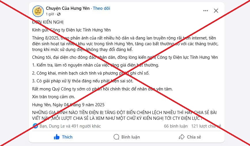 Mẫu kiến nghị không nêu số liệu cụ thể, không có dẫn chứng từ khách hàng thật