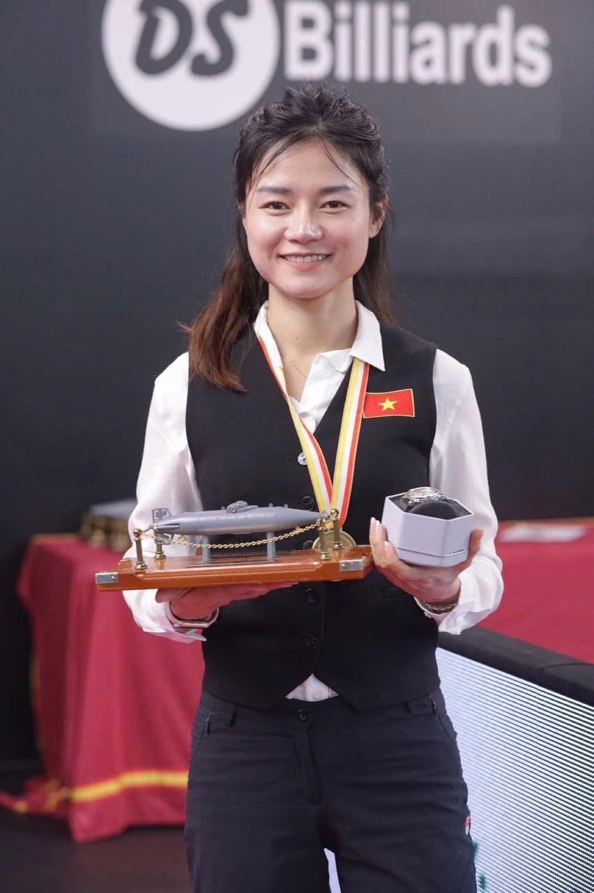 Lien Quynh comes third at 2025 World Championship Three-Cushion Ladies. (Image source: UMB)