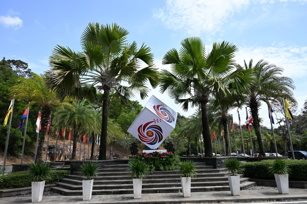 Biểu tượng ASEAN 2025 tại Langkawi, Malaysia. (Ảnh: Ngọc Diệp)