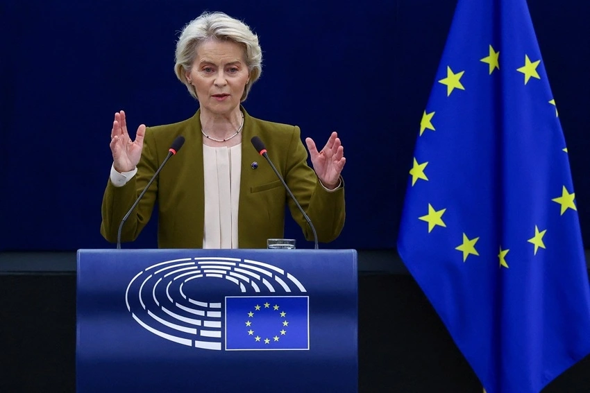 Chủ tịch Ủy ban châu Âu Ursula von der Leyen. Ảnh: Reuters