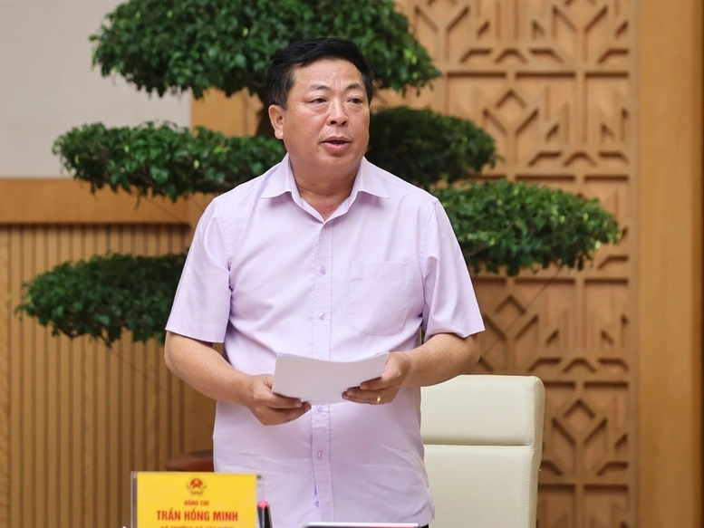 Bộ trưởng Bộ Xây dựng Trần Hồng Minh. Ảnh BN.