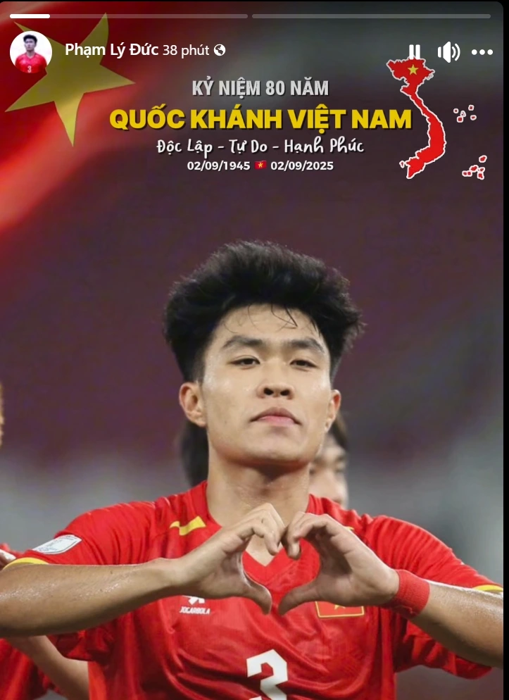 Thông điệp của tuyển thủ U23 Việt Nam Phạm Lý Đức. 