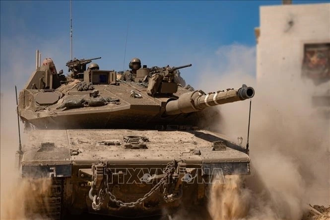 Binh sĩ Israel được triển khai tại dải Gaza. Ảnh:TTXVN