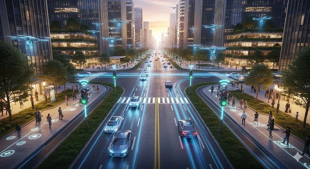 Việt Nam cần tiếp cận quy hoạch theo hướng thiết kế đồng bộ từ đầu để tạo nên một đô thị được ''lập trình'' thông minh, thay vì ''vá víu'' hạ tầng rồi gắn thêm công nghệ (Ảnh minh họa - Gemini AI)
