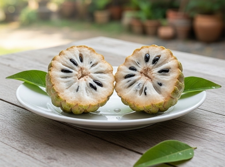 Quả na có vị ngọt, hơi chua, tính ẩm, tác dụng bổ dưỡng, giúp thanh nhiệt, giải độc
