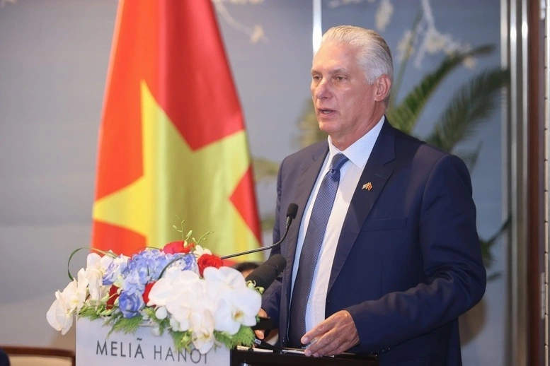 Bí thư thứ nhất Ban chấp hành trung ương Đảng Cộng sản Cuba, Chủ tịch nước Cộng hoà Cuba Miguel Diaz-Canel Bermudez. Nguồn: Báo điện tử Chính phủ