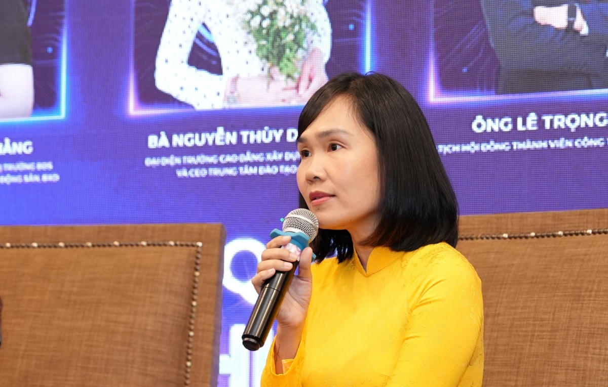 Bà Nguyễn Thùy Dương - Giám đốc Công ty Cổ phần đào tạo và nghiên cứu xây dựng CTS.