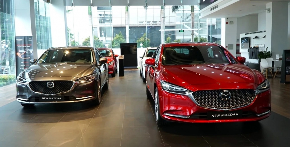 Mazda6, mẫu xe cỡ D được phân phối bởi Thaco đang phải nhường chỗ cho các dòng xe khác của Mazda Việt Nam