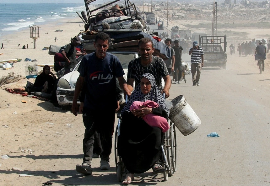 Nạn đói nghiêm trọng ở Dải Gaza và Yemen. Ảnh: Reuters