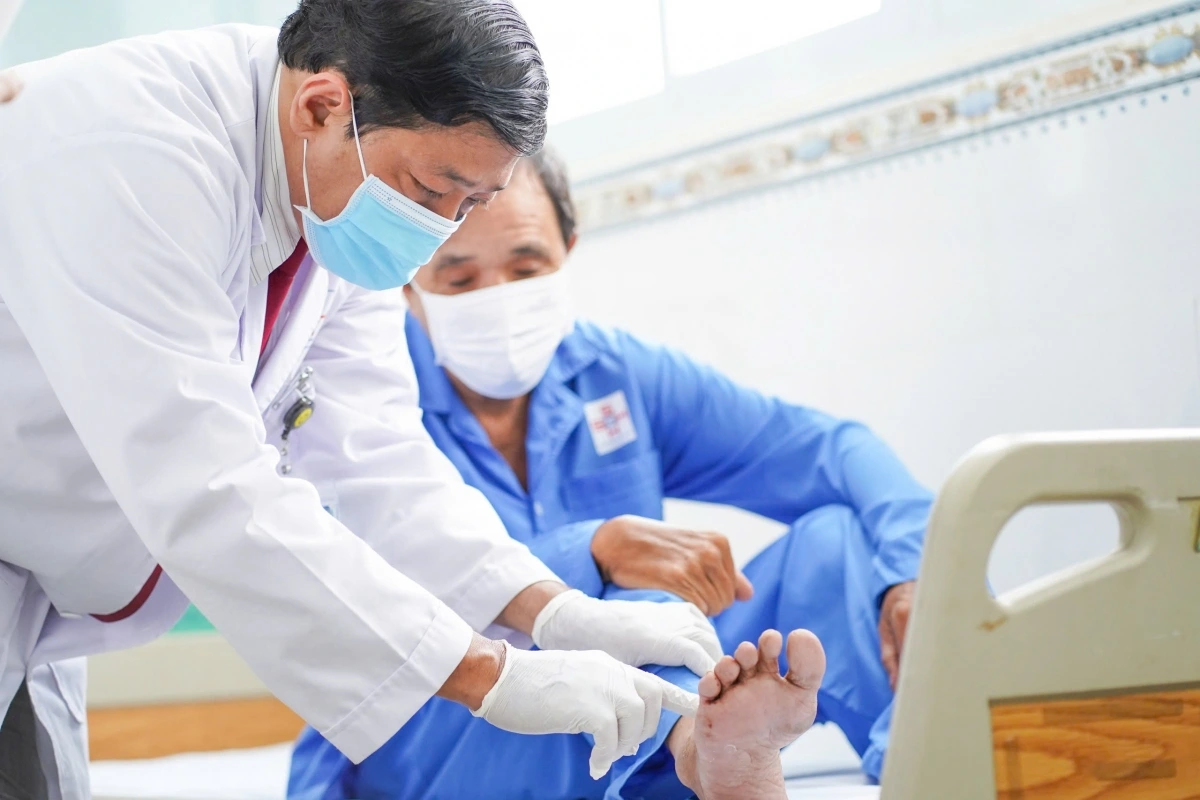 Người bệnh hồi phục sau 5 ngày phẫu thuật (Ảnh BV cung cấp)
