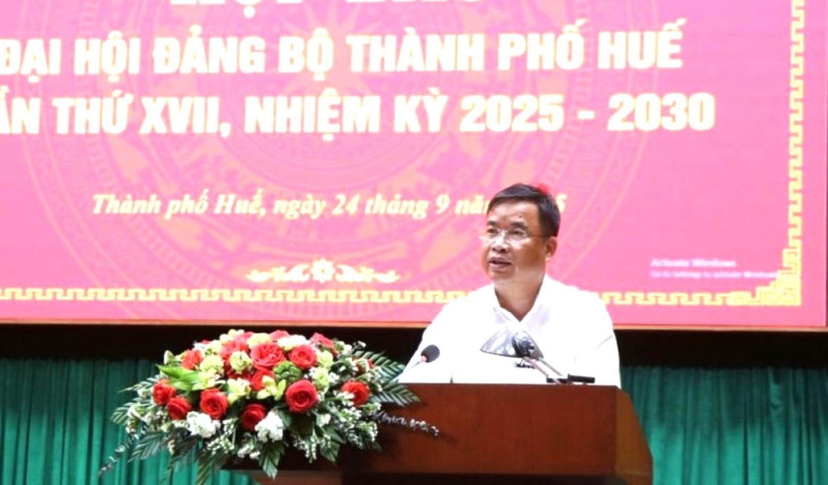 Ông Phạm Đức Tiến, Phó Bí thư Thường trực Thành ủy Huế