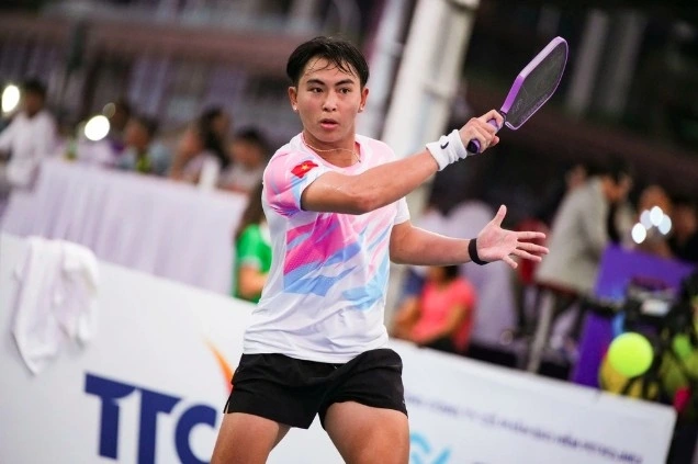Vietnamese-American pickleball player Phuc Huynh (Photo: thethaovanhoa.vn)