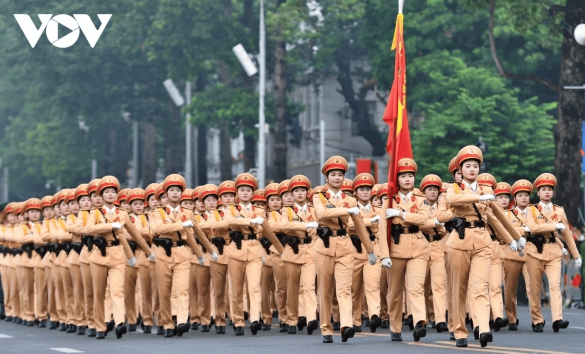  The female traffic police unit stands out as one of the pioneering forces formed during the early days of national independence.
