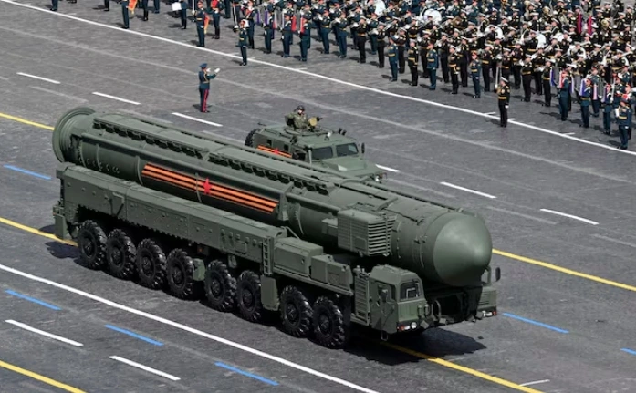 Tên lửa đạn đạo liên lục địa của Nga. Ảnh: Reuters
