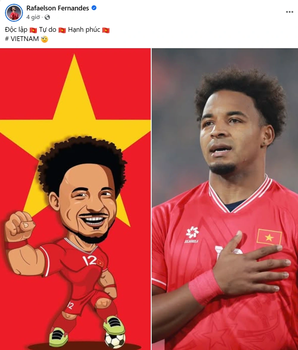 Chia sẻ trên trang cá nhân của Xuân Son. 