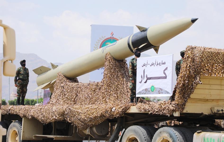 Tên lửa của lực lượng Houthi. Ảnh: Tân hoa xã