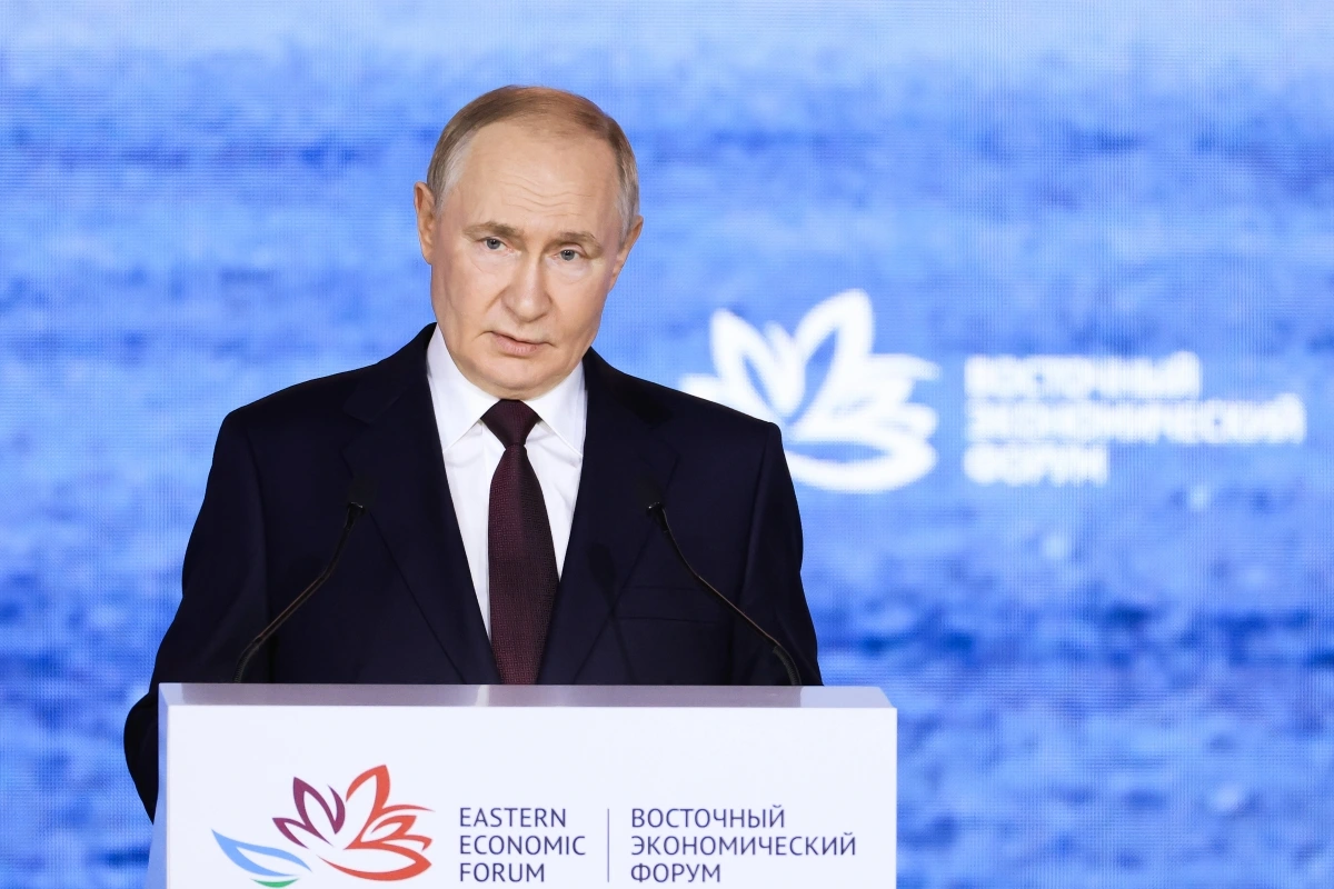 Tổng thống Nga Vladimir Putin phát biểu tại phiên toàn thể
