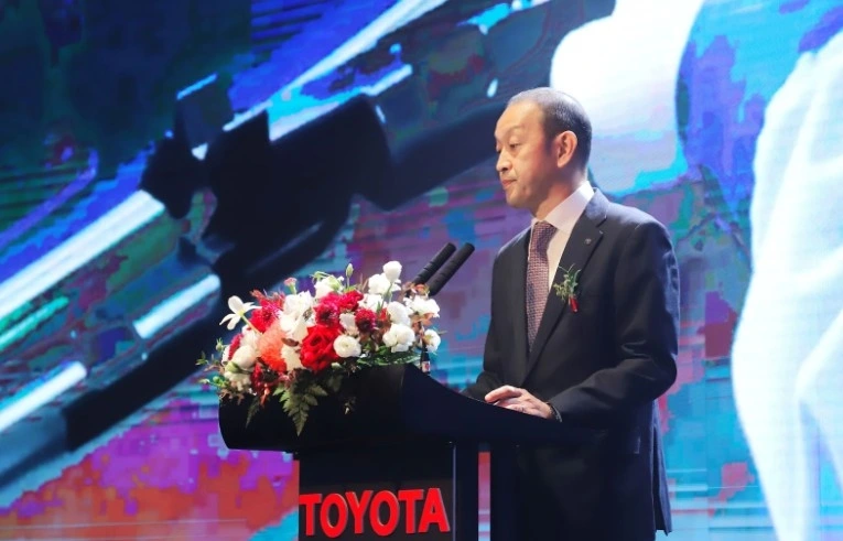 Tổng Giám đốc Toyota Việt Nam - ông Nakano Keita phát biểu tại Lễ kỷ niệm 30 năm  