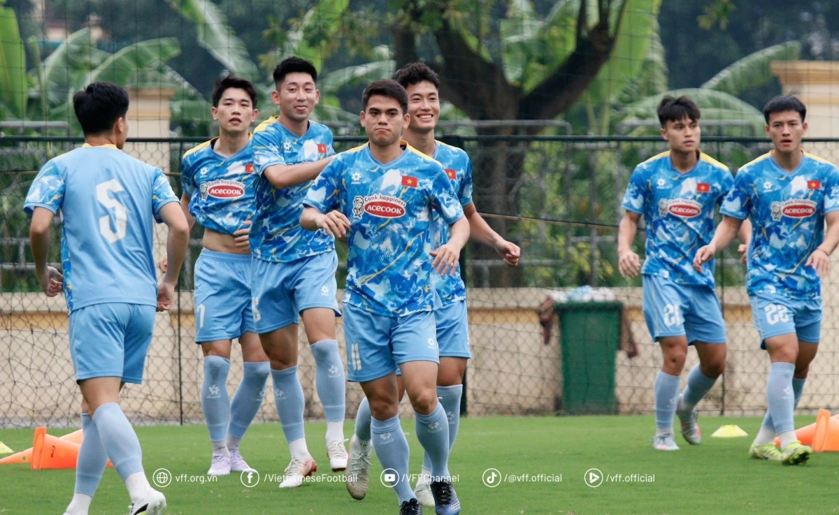 U23 Việt Nam có sự tự tin lớn trước vòng loại U23 châu Á 2026. (Ảnh: VFF).
