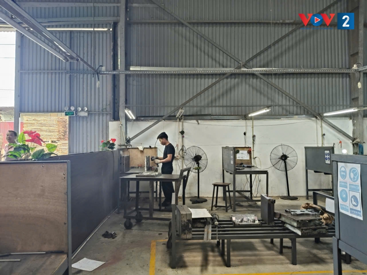 Cơ sở sản xuất nơi ông Thìn làm việc