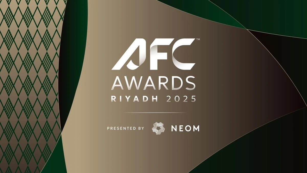 Lễ trao giải AFC Riyadh 2025 sẽ diễn ra vào ngày 16/10/2025 tại Saudi Arabia. (Ảnh: AFC)