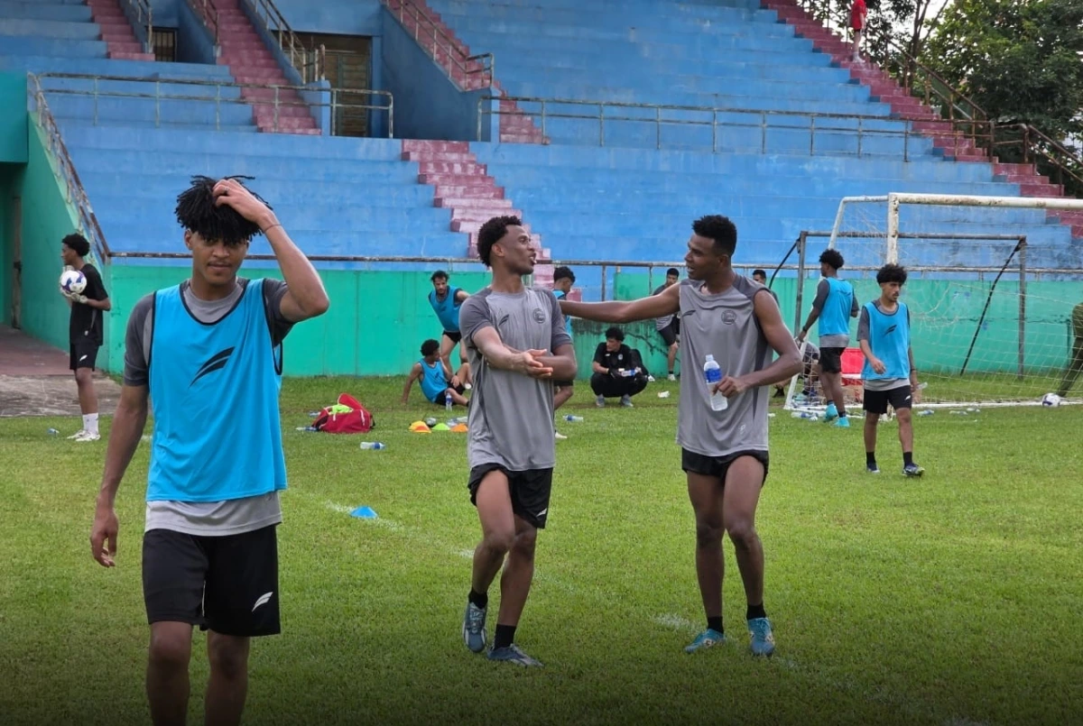 U23 Yemen tập luyện tại Phú Thọ. (Ảnh: YFA). 