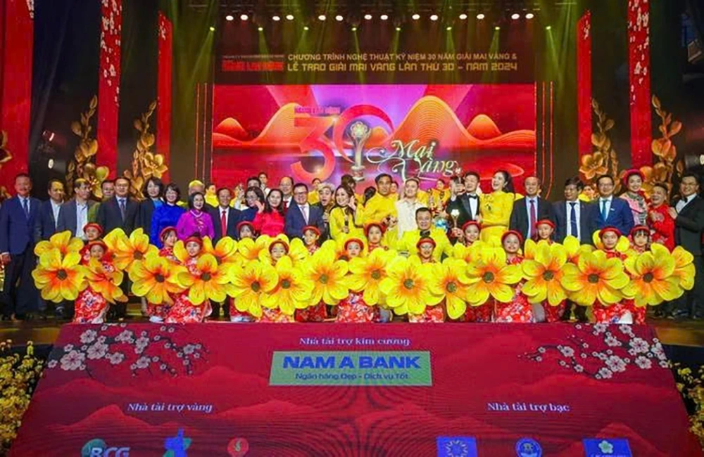 Lễ trao Giải Mai Vàng lần thứ 30 - 2024 tại Nhà hát Thành phố (TP.HCM). Ảnh: Hoàng Triều