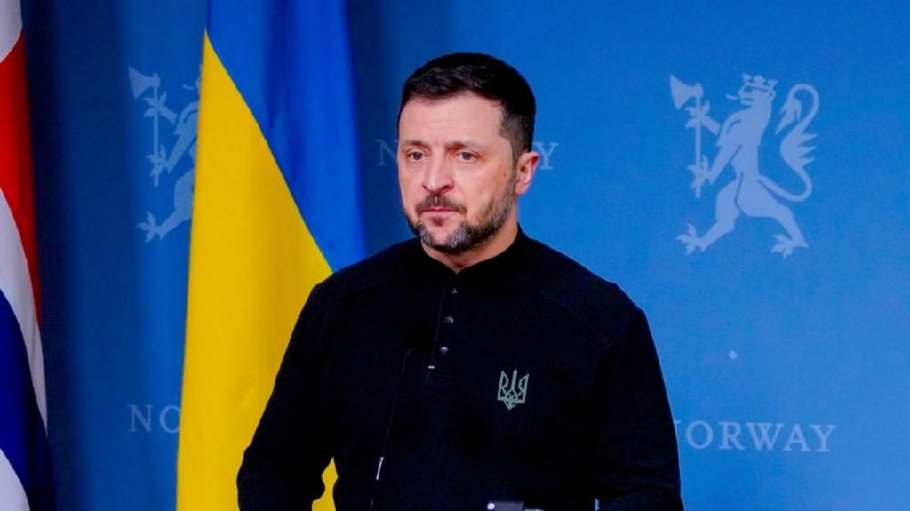 Tổng thống Ukraine Zelensky. Ảnh: BBC