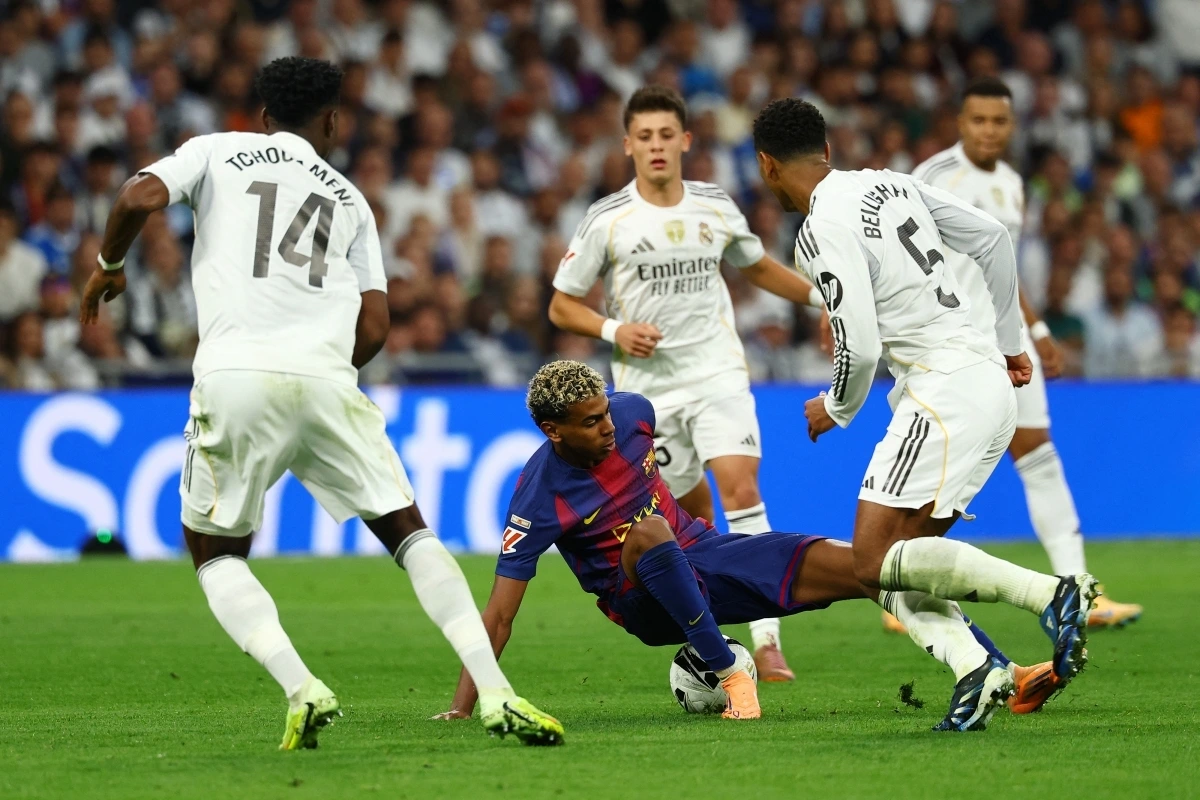 Yamal gây thất vọng ở trận đấu với Real Madrid (Ảnh: Reuters).