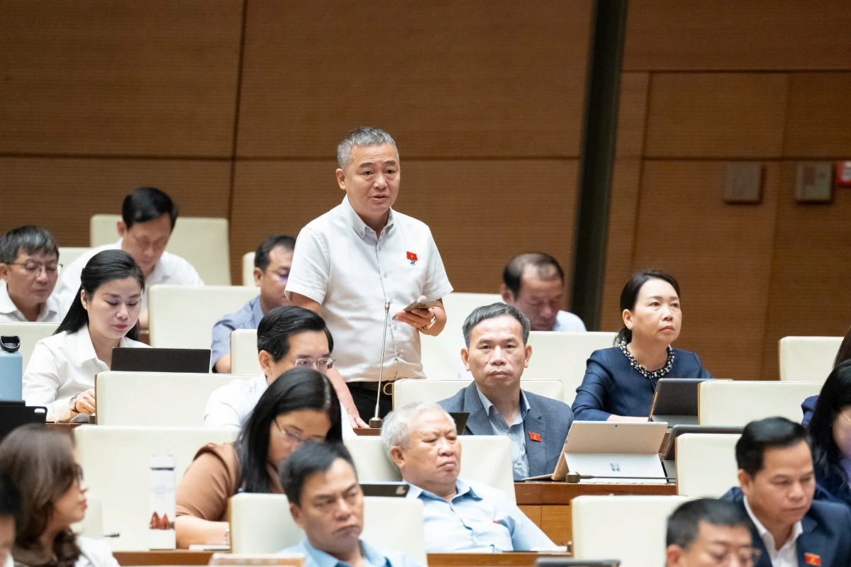 Đại biểu Nguyễn Lân Hiếu, đoàn Gia Lai (Ảnh: Quốc hội)