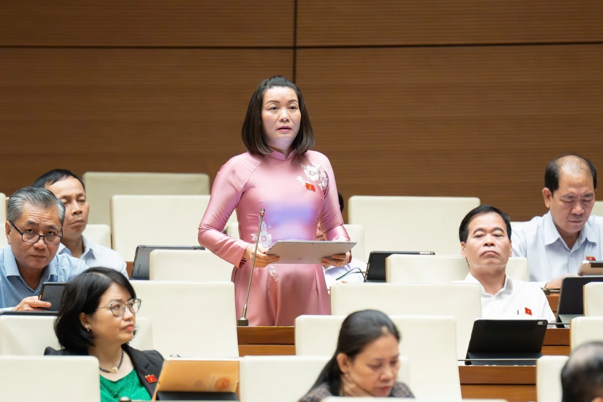 Đại biểu Nguyễn Minh Tâm, đoàn Quảng Trị (Ảnh: Quốc hội)