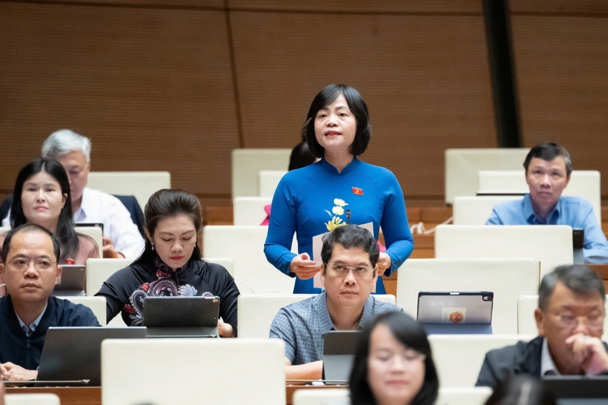 Đại biểu Nguyễn Thanh Cầm, đoàn Đồng Tháp. (Ảnh: Quốc hội)