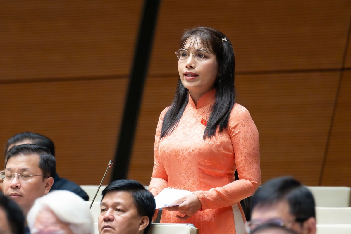 Đại biểu Châu Quỳnh Dao, đoàn An Giang. (Ảnh: Quốc hội)