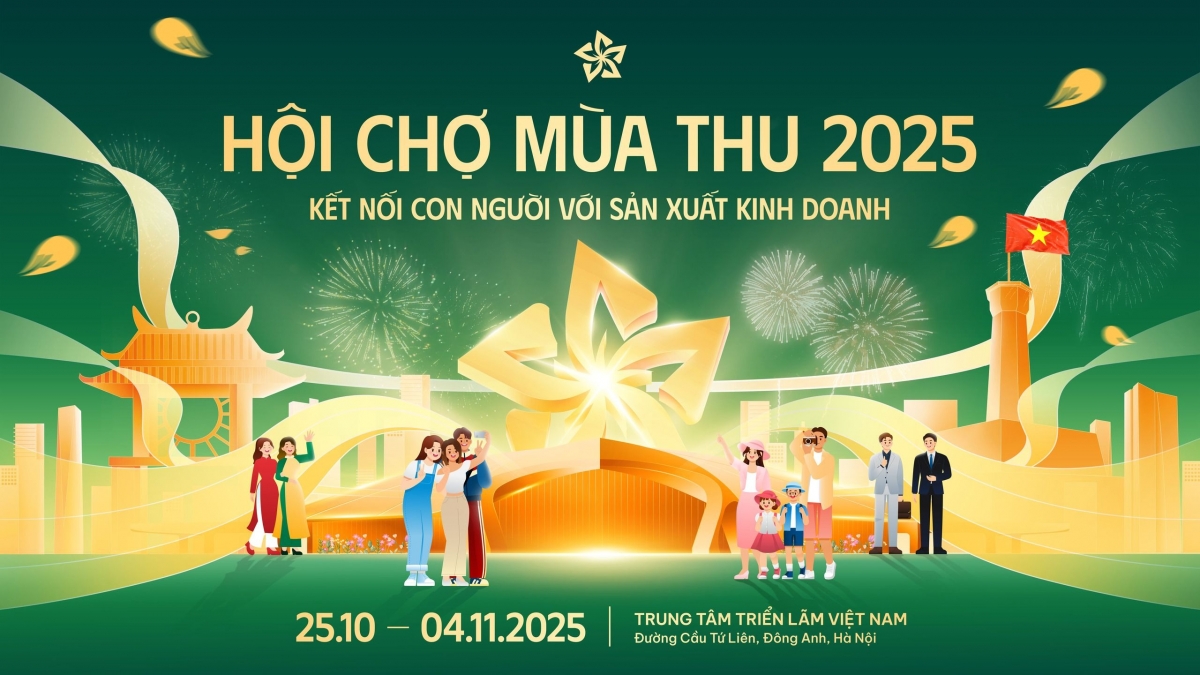 Hội chợ Mùa Thu 2025 sẽ diễn ra tại Trung tâm Triển lãm Việt Nam (xã Đông Anh, Hà Nội) từ ngày 25/10 - 4/11/2025. Nguồn: VEC