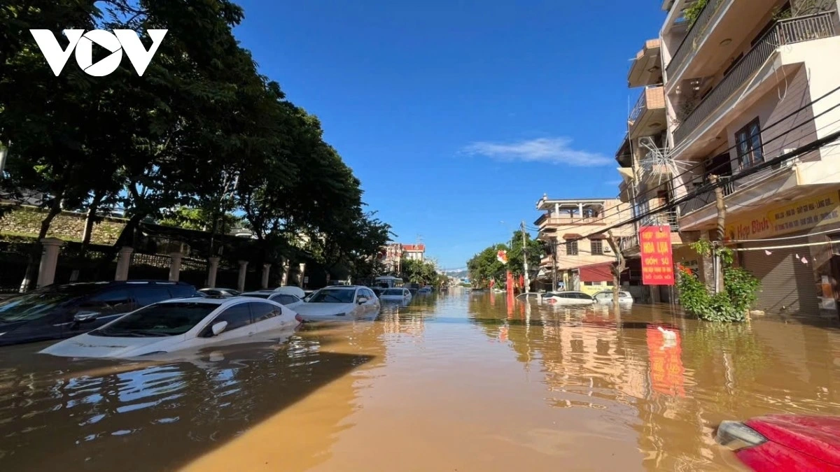 Tình trạng ngập úng trên diện rộng ở Thái Nguyên còn duy trì trong 4-5 ngày tới
