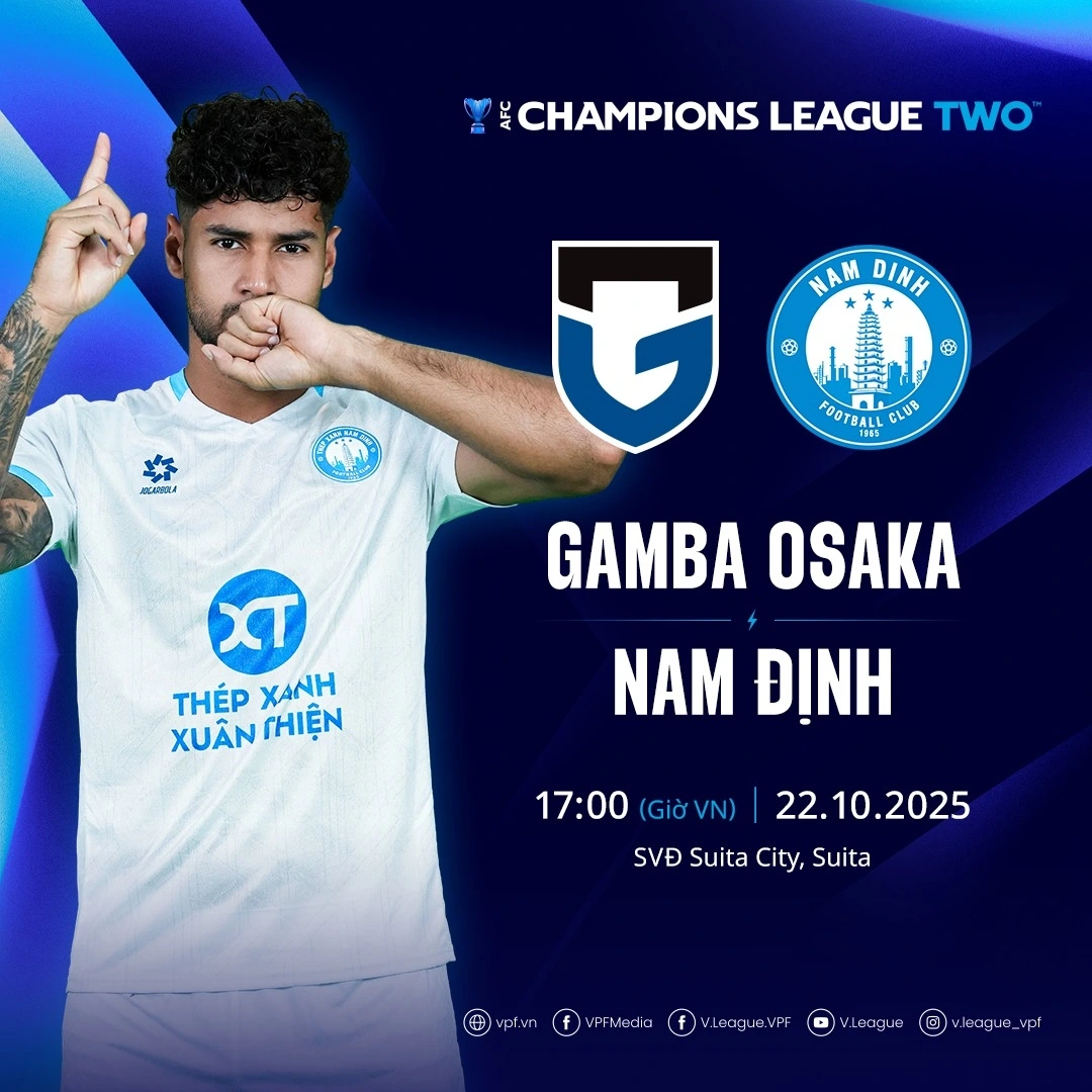 Trận đấu diễn ra vào lúc 17h hôm nay 22/10.