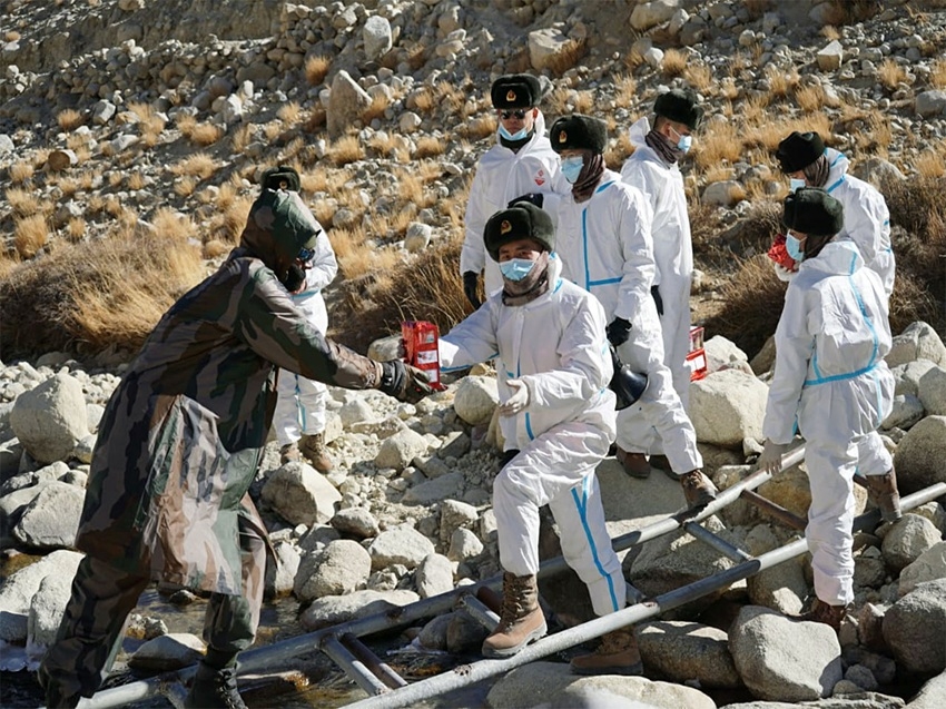 Ấn Độ, Trung Quốc tổ chức vòng đàm phán cấp Tư lệnh Quân đoàn lần thứ 23. Ảnh: ANI