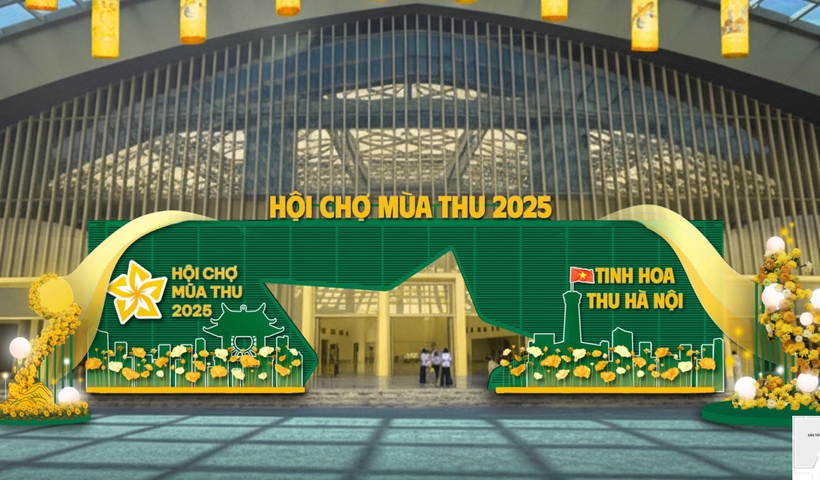 Hội chợ với quy mô hơn 130.000m² trưng bày, khoảng 3.000 gian hàng, dự kiến đón tiếp tới 500.000 lượt khách tham quan mỗi ngày. (Ảnh: Ban tổ chức Hội chợ Mùa Thu 2025)