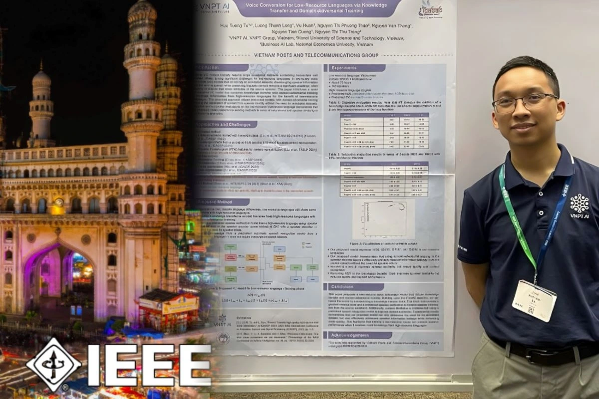 Đội ngũ kỹ sư AI của VNPT công bố nghiên cứu tại nhiều hội nghị khoa học uy tín.
