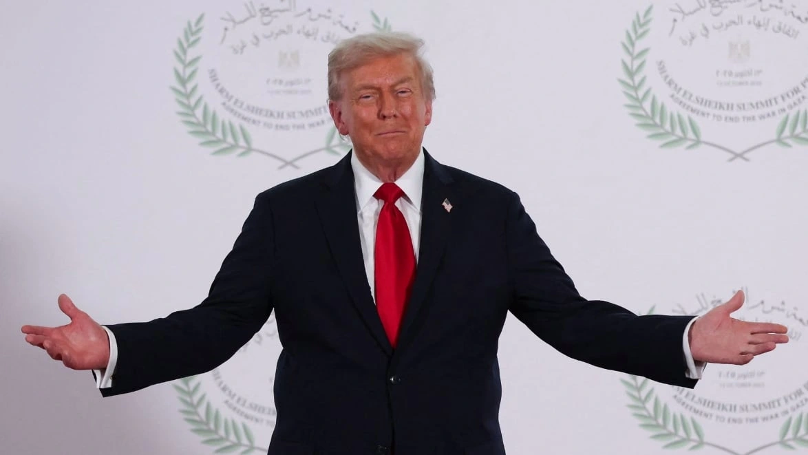 Tổng thống Trump. Ảnh: Suzanne Plunkett/PA