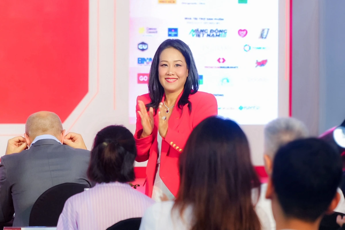 Bà Thái Minh Diễm Tú - Giám đốc Khối Tiếp thị, Ngân hàng Techcombank tại sự kiện