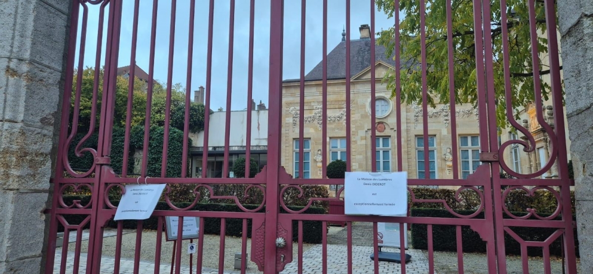 Bảo tàng Denis Diderot House of Lights sẽ tiếp tục đóng cửa cho đến khi có thông báo mới. Ảnh: France Info
