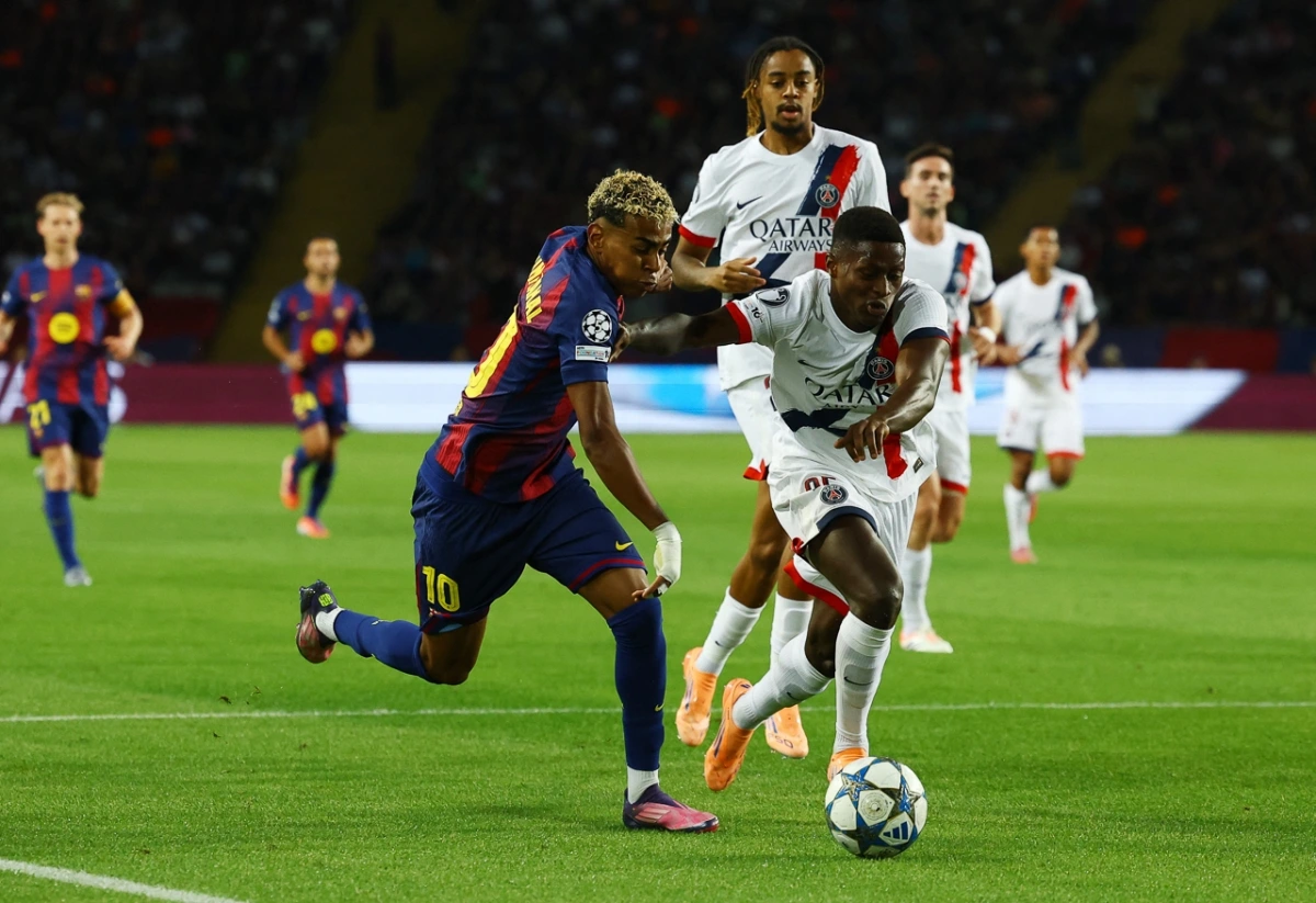 Yamal là hạt nhân trong các pha tấn công của Barca (Ảnh: Reuters)