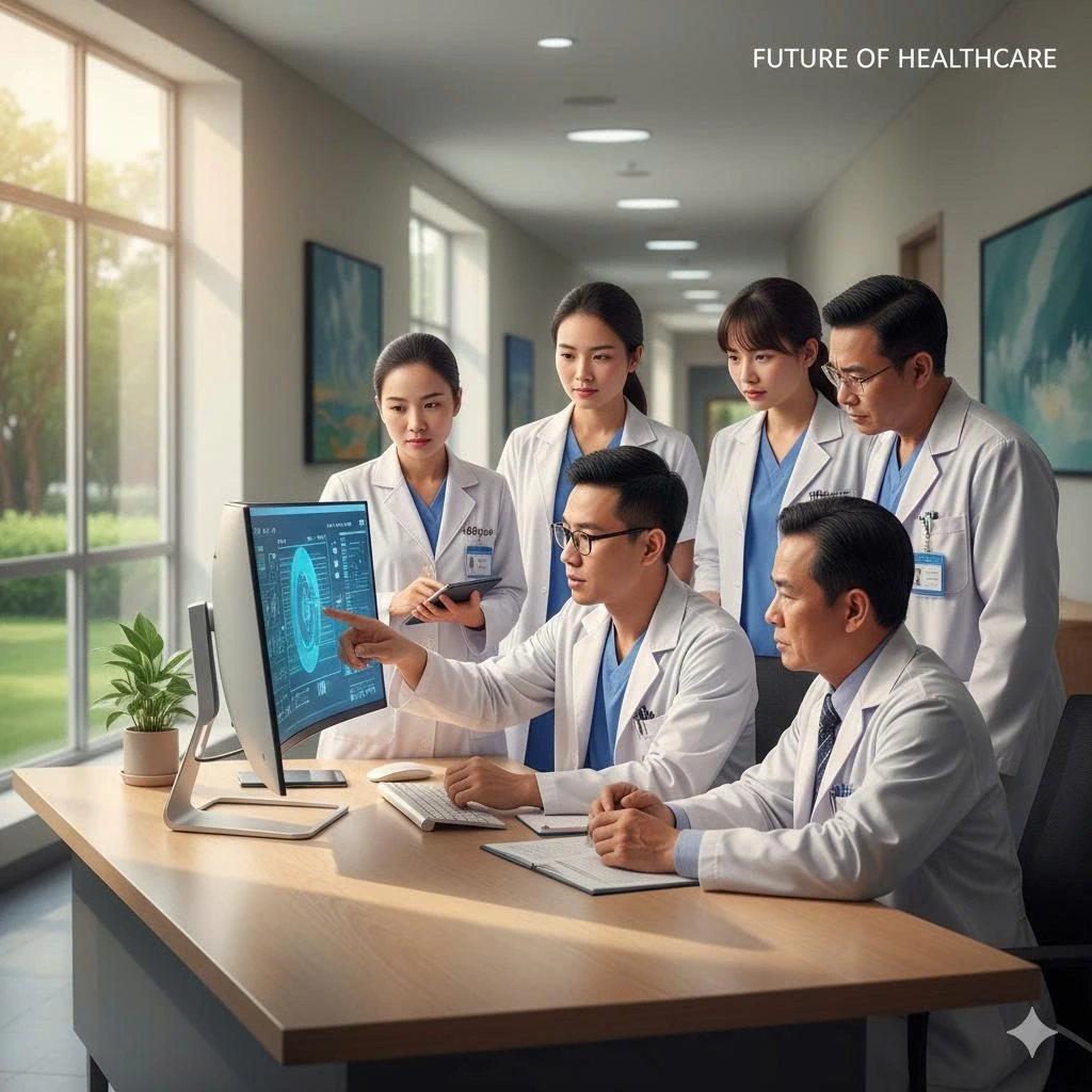Yếu tố then chốt là nguồn lực tài chính và cơ chế linh hoạt, để việc đầu tư hạ tầng số y tế sẽ không còn là gánh nặng, mà trở thành động lực chung cho sự đổi mới (Ảnh minh họa - Gemini AI)