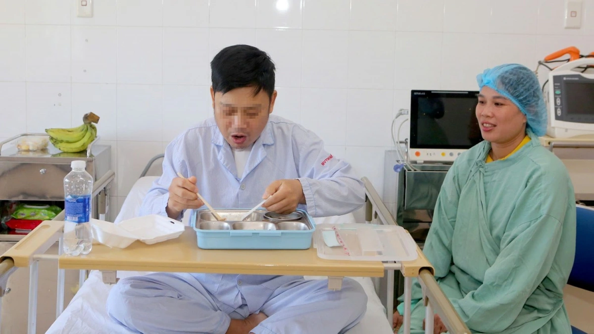 Bệnh nhân ghép tim đã tự sinh hoạt, ăn uống bình thường