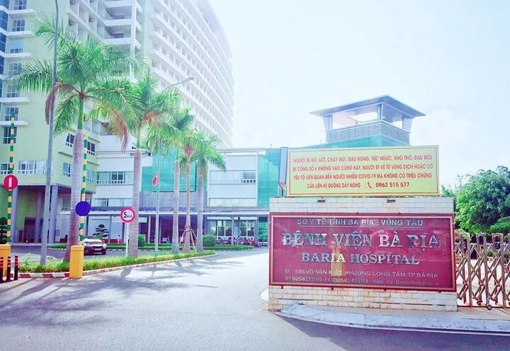 Bệnh viện Đa khoa Bà Rịa. (Ảnh: website bệnh viện)