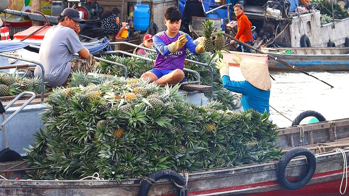 Chợ nổi Cái Răng đang được Cần Thơ tu bổ để lồng ghép các giá trị di sản, khai thác du lịch.