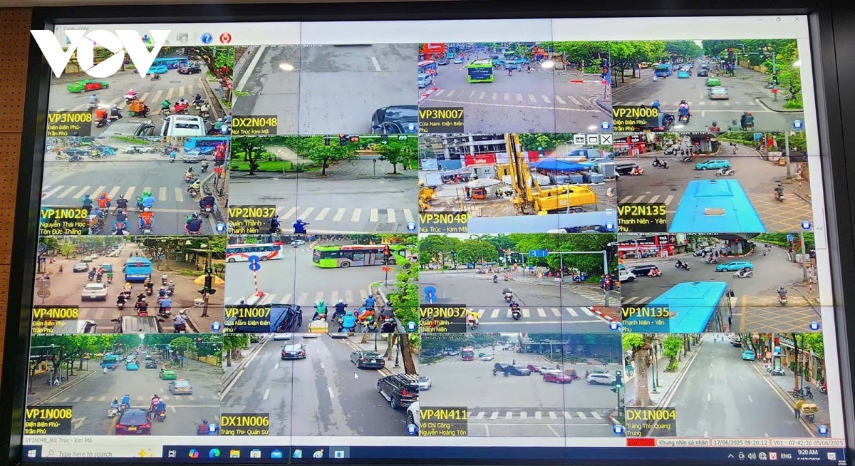 Tất cả các hình ảnh giao thông trên đường đều được camera giao thông tích hợp trí tuệ nhân tạo AI phân tích và truyền về trung tâm dữ liệu.