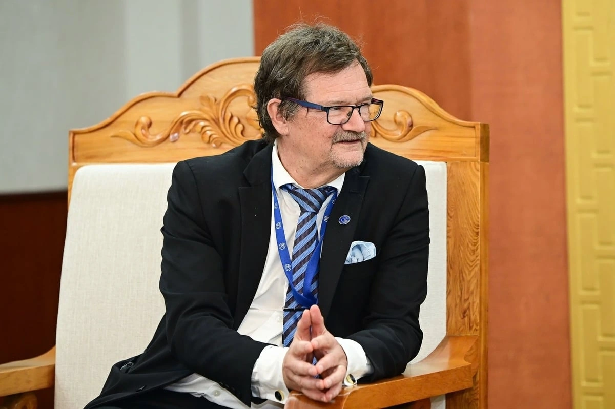 Đại sứ đặc mệnh toàn quyền Cộng hòa Phần Lan tại Việt Nam Pekka Voutilainen (Ảnh: Tùng Đinh)