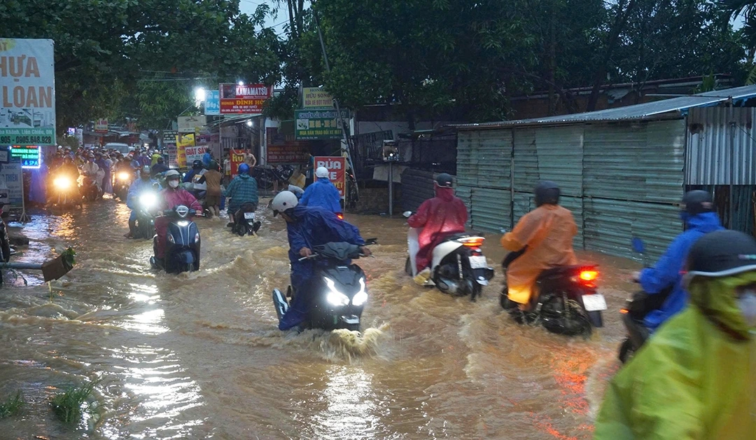 Đến thời điểm này thì nước đã rút